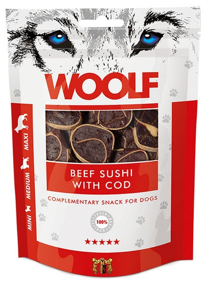 Woolf Beef Sushi With Cod 100g - Image 2