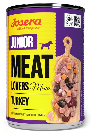 Josera Meat Lovers Menu Junior Indyk puszka 400g - Image 1
