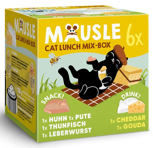 lucky Lou Mäusle multipack 6 x 28 g/20 ml - monobiałkowe myszki i drink-snacki - Image 1
