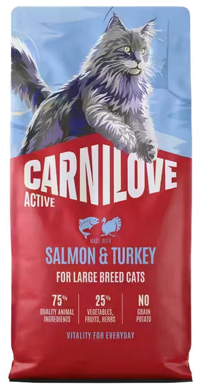 Carnilove Cat Active Salmon & Turkey Large – łosoś i indyk 400g