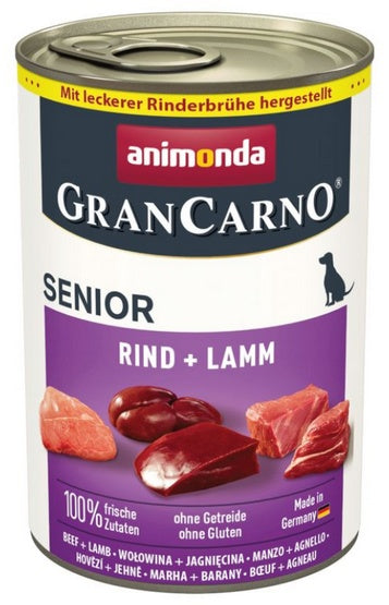 Animonda GranCarno Original Senior Rind Lamm Wołowina + Jagnięcina puszka 400g - Image 1