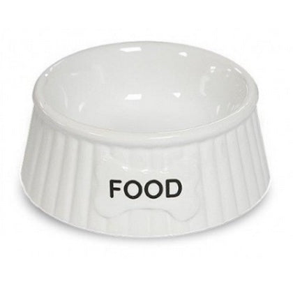miska ceramiczna Yarro/Moderna Food biała – stabilna i łatwa w czyszczeniu