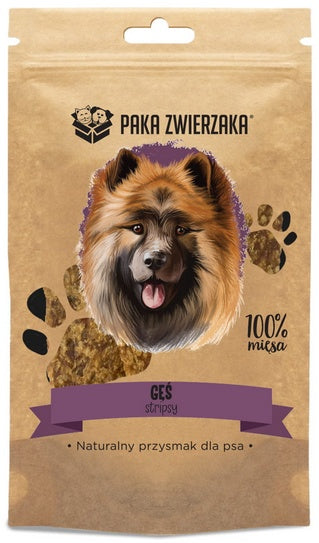 Paka Zwierzaka stripsy gęś 100% - chrupiące paski z jednego składnika - Image 1