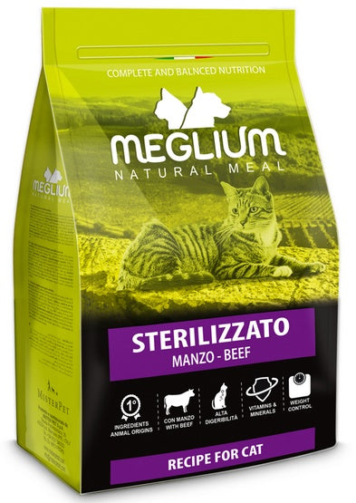 meglium Cat Adult Neutered Beef 10kg - kontrola masy po sterylizacji - Image 2