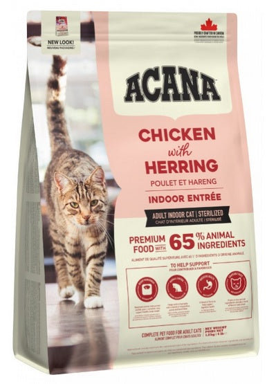 Acana indoor entrée cat & kitten 1,8 kg – kontrola masy i redukcja kul włosowych