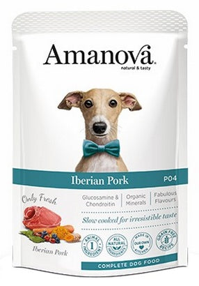 Amanova Dog Adult Iberian Pork – 68% świeżej wieprzowiny iberyjskiej w mokrej karmie