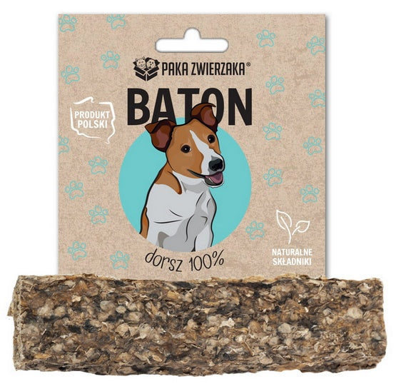 Paka Zwierzaka baton Dorsz 100% 12 cm – ręcznie robiony, naturalny gryzak