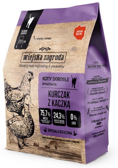 Wiejska Zagroda Kot – Kurczak z kaczką 400g