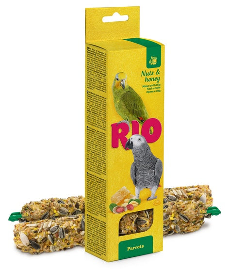 Rio kolby dla papug orzechy i miód - smaczne zajęcie do dziobania (2 szt.) - Image 1