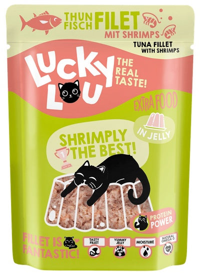 Lucky Lou Extrafood Tuńczyk i krewetki w galaretce saszetka 70g - Image 2