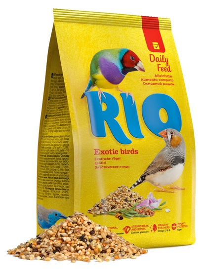 Rio pokarm dla ptaków egzotycznych 500 g – mieszanka 15 ziaren z algami i wapniem