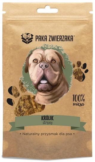 Paka Zwierzaka stripsy królik 100% - chrupiąca nagroda treningowa - Image 1