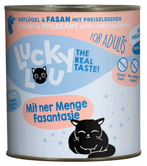 Lucky Lou Lifestage Adult Drób i bażant puszka 800g - Image 1