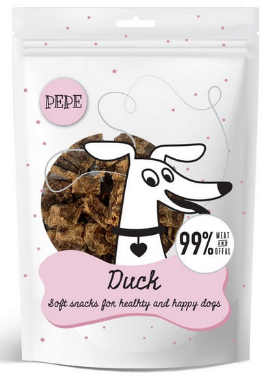 Paka Zwierzaka PEPE mini chunkies Duck 70g - miękkie kawałki do treningu - Image 1