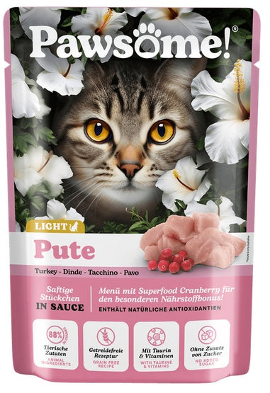 Pawsome Adult Light Pute – indyk saszetka 85g