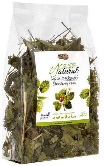 Alegia liście truskawki 90 g - 100% naturalny ziołowy przysmak - Image 1