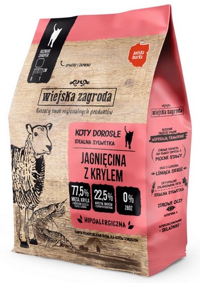 Wiejska Zagroda Kot – Jagnięcina z krylem 400g