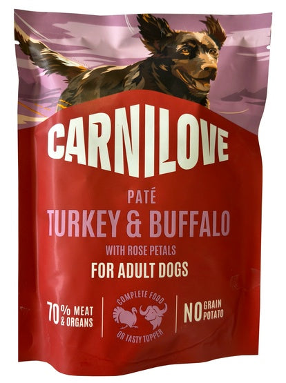Carnilove Dog Turkey & Buffalo – indyk i bawół saszetka 300g