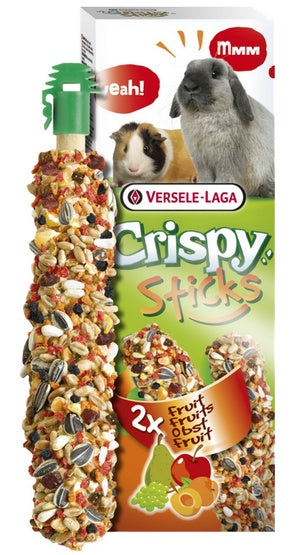 Versele-Laga Crispy Sticks Rabbit & Guinea Pig Fruits - kolby dla królików i świnek z owocami 110g - Image 2