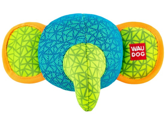 Collar WauDog Fun słoń 20x14 cm niebieski - piszczałka i szeleszczące elementy - Image 1