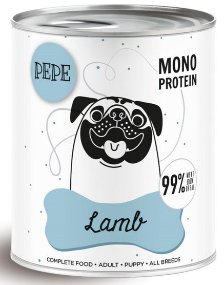 Paka Zwierzaka PEPE Lamb (jagnięcina) puszka 800g - Image 1