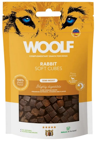 Woolf Soft Cubes Monoprotein Rabbit 100g - Image 2