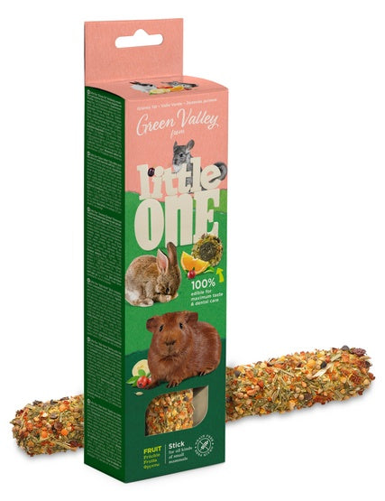 Little One Zielona Dolina bezzbożowy baton z owocami 160g – jadalny pręt z 60 traw łąkowych