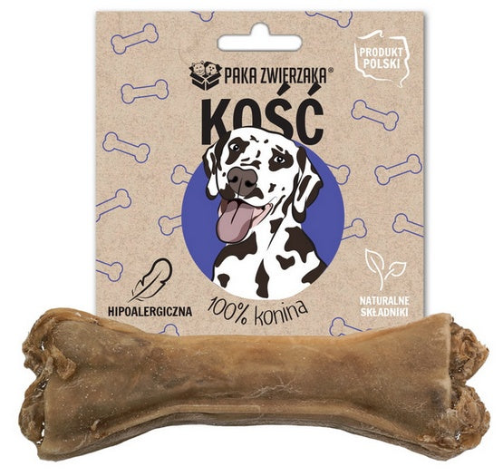 Paka Zwierzaka kość z koniny 100% 12 cm - hipoalergiczny gryzak bez klejów - Image 1