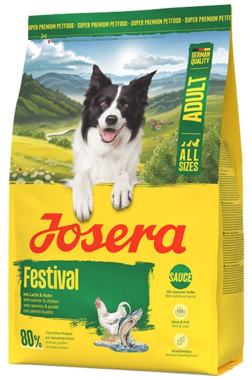 Josera adult festival 3 kg – sucha karma z aktywowanym sosem dla wybrednych psów
