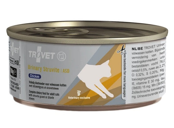 Trovet ASD Urinary Struvite dla kota kurczak puszka 100g – kontrola struwitów i pH moczu