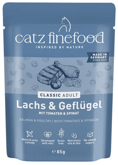 Catz Finefood Classic Łosoś i drób (N.05) saszetka 85g - Image 2