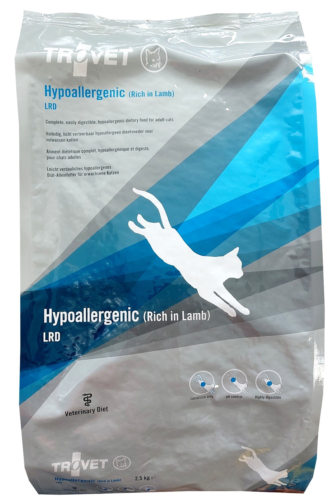 Trovet LRD Hypoallergenic jagnięcina dla kota 2,5 kg – dieta eliminacyjna przy alergii