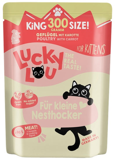 Lucky Lou Lifestage Kitten Drób saszetka 300g - Image 2