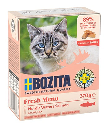 Bozita z Łososiem kawałki w sosie kartonik 370g - Image 1