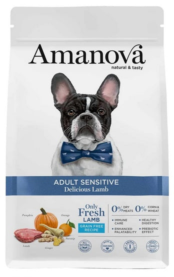 Amanova Dog Adult Sensitive Delicious Lamb - monobiałkowa jagnięcina dla wrażliwych psów - Image 1