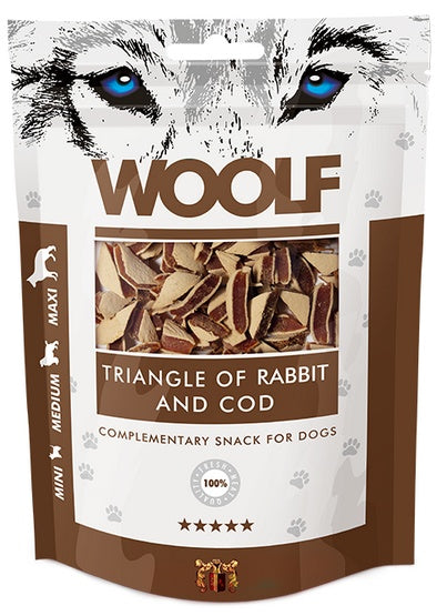Woolf Rabbit & COD Triangle 100g - Image 2