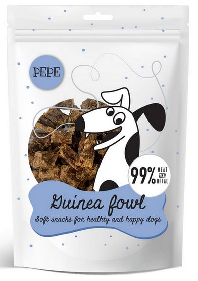Paka Zwierzaka PEPE mini chunkies Guinea Fowl 70 g - miękkie kąski do treningu - Image 1