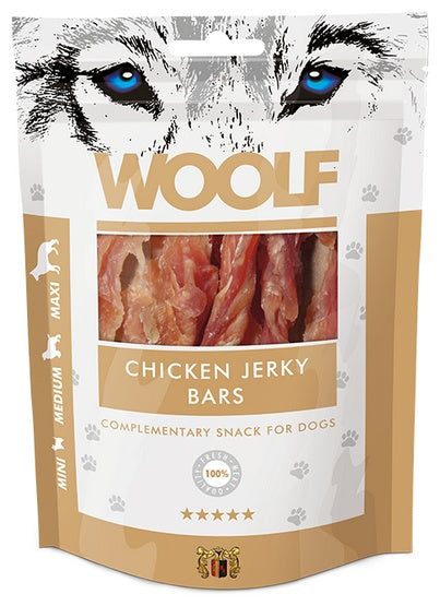 Woolf Chicken Jerky Bars 100g - Image 2