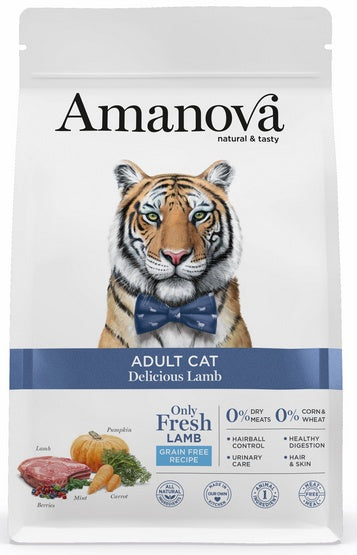 Amanova Cat Adult Delicious Lamb – 66% świeżo przygotowanej jagnięciny