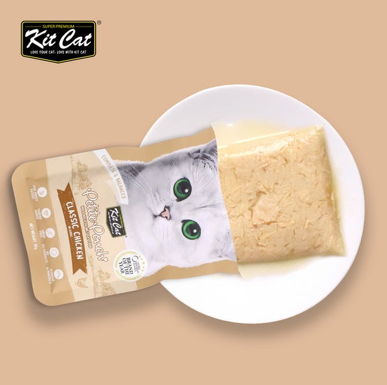 Kit Cat Petite Pouch Classic Chicken - bezzbożowa saszetka z kurczakiem dla wybrednych kotów - Image 2