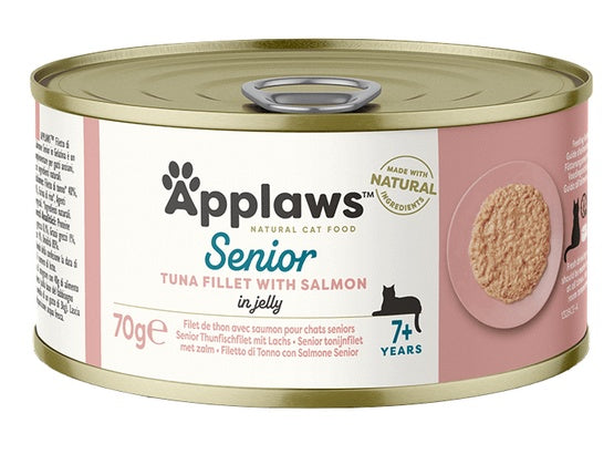 Applaws puszka dla kota Senior tuńczyk & łosoś 70g - Image 1