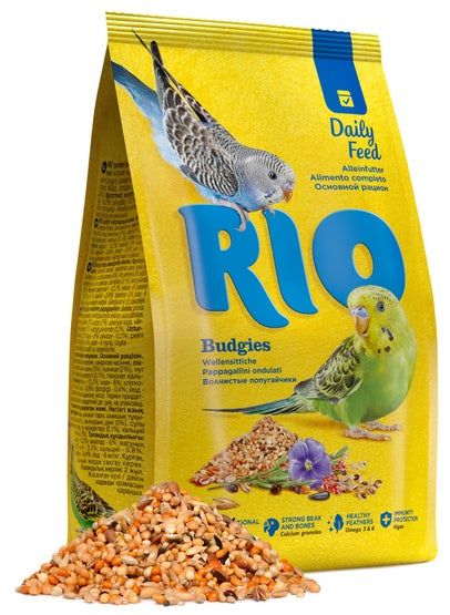 Rio pokarm dla papużki falistej 1 kg – mieszanka 12 ziaren z algami i wapniem