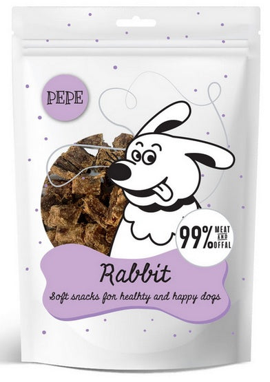 Paka Zwierzaka PEPE mini chunkies rabbit - miękkie kąski treningowe z królika - Image 1