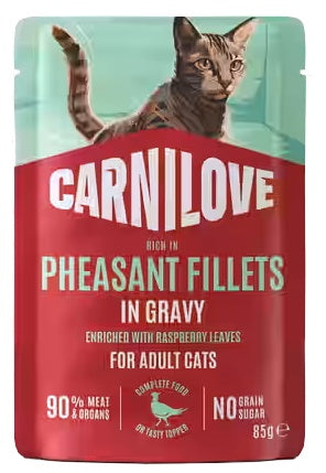 Carnilove Cat Pheasant – bażant w sosie saszetka 85g