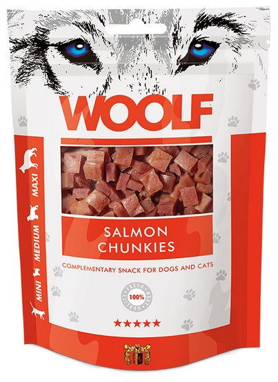 Woolf soft salmon chunkies 100g - miękkie kawałki łososia bez konserwantów - Image 2