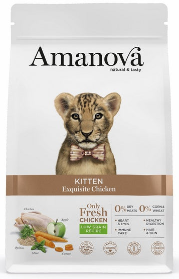 Amanova Cat Kitten Exquisite Chicken – 66% świeżego kurczaka dla kociąt