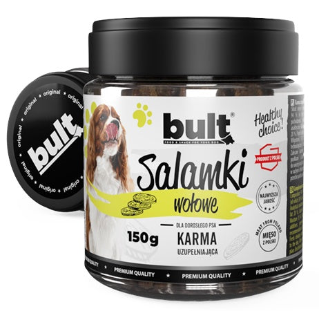 Bult salamki wołowe dla psa 150 g - mięso 94% do nagradzania - Image 1