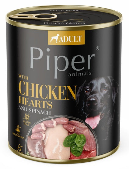 Piper Pies Serca kurczaka i szpinak puszka 800g - Image 1