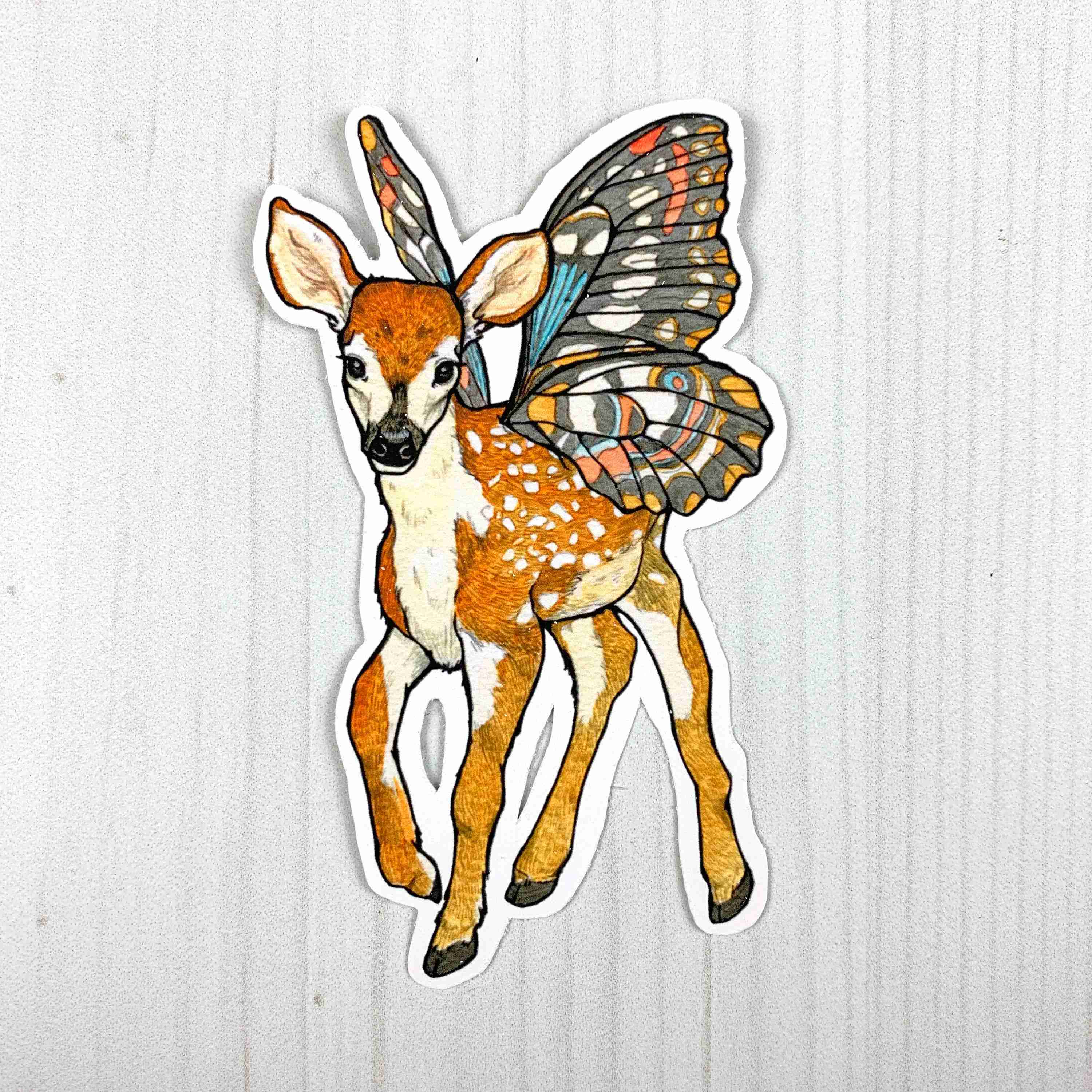 Fairy Fawn Vinyl Sticker - Image 1