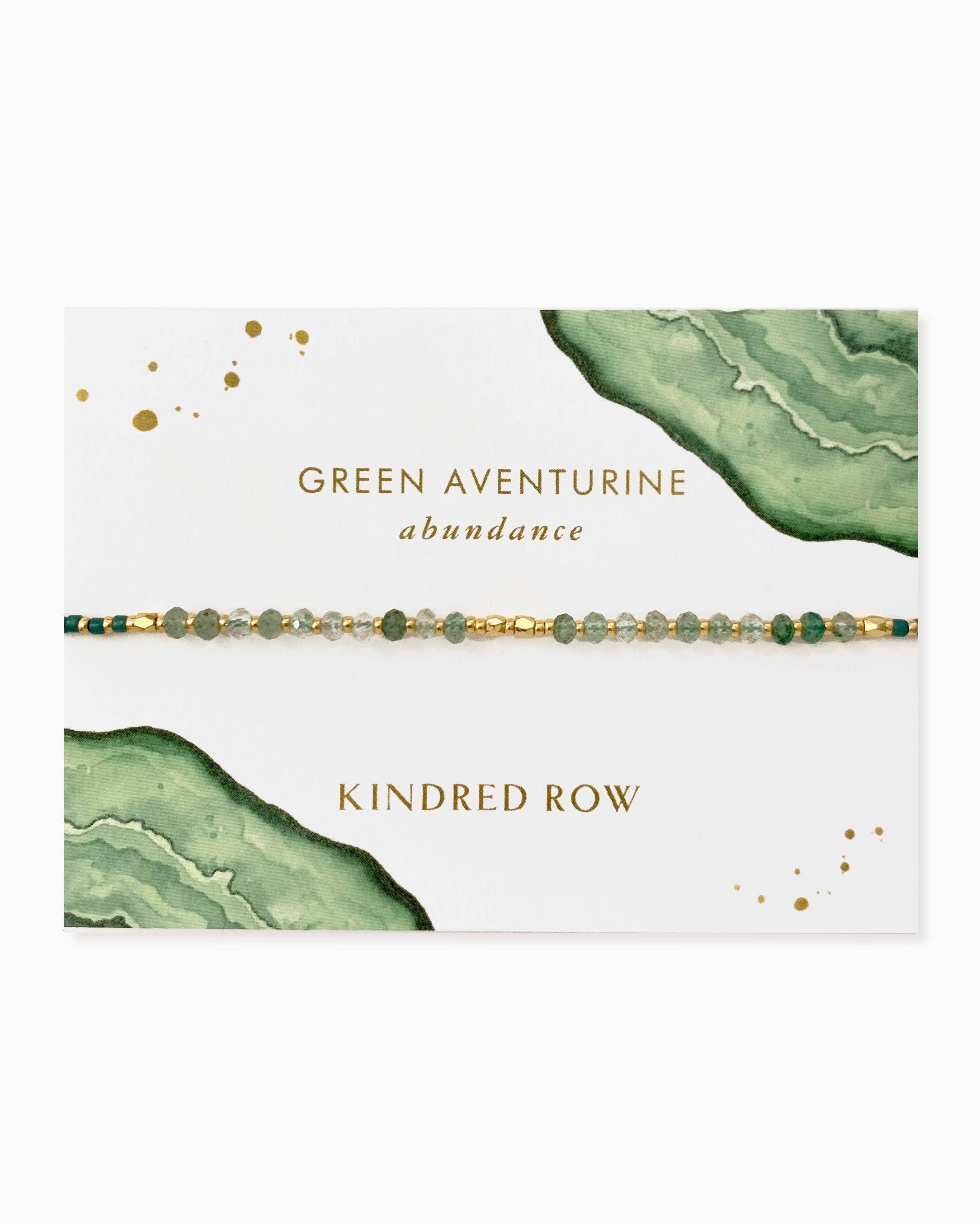 Green Aventurine Healing Gemstone Stacking Bracelet - Image 1